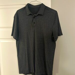 Lulu Lemon, Large, Gray Polo